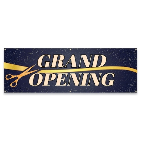 Signmission Grand Opening Banner Concession Stand Food Truck Single Sided B-72-30075